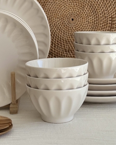 Bowl Cream Set x6