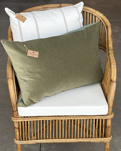 Almohadón Pana & Tussor Verde Oliva 40x60 - comprar online