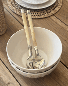 Cuchara y Tenedor Alpaca & Hueso - comprar online