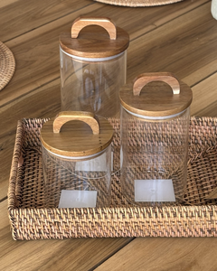 Frasco Vidrio Boho Grande - comprar online