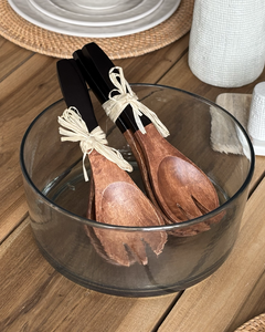 Cuchara & Tenedor Acacia Mango Negro - comprar online