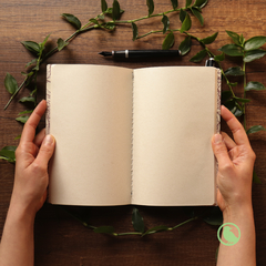 Cuaderno Cuerina Abarco Verde Oscuro - comprar online