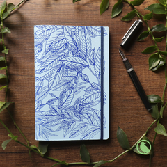 Cuaderno Cuerina Abarco Azul Celeste