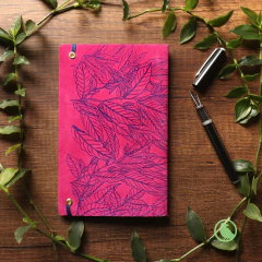 Cuaderno Cuerina Fucsia & Azul en internet