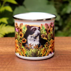 Pocillo de metal Oso Andino y colibrí Chivito - comprar online