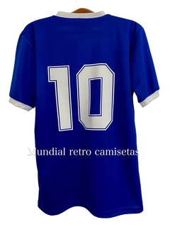 Camiseta Argentina mundial 1986 azul 8vos final - MUNDIAL RETRO CAMISETAS