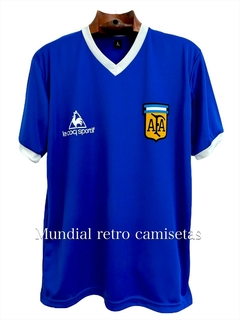 Camiseta selección Argentina 1982 - 1986 azul