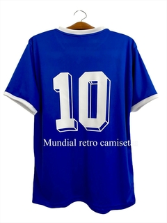 Camiseta selección Argentina 1982 - 1986 azul - MUNDIAL RETRO CAMISETAS