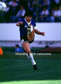 Camiseta Argentina mundial 1986 azul 8vos final