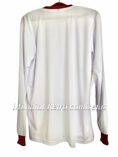 Camiseta Independiente 1983 - 1984 ML blanca - MUNDIAL RETRO CAMISETAS