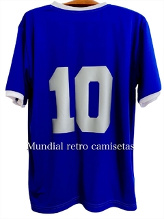 Camiseta Argentina 1986 azul vs Inglaterra - MUNDIAL RETRO CAMISETAS