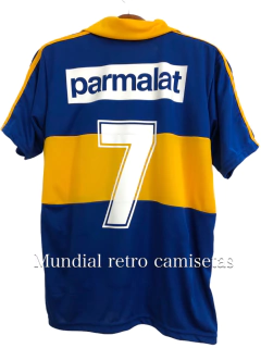 Camiseta Boca Parmalat 1992 - 1993 - MUNDIAL RETRO CAMISETAS
