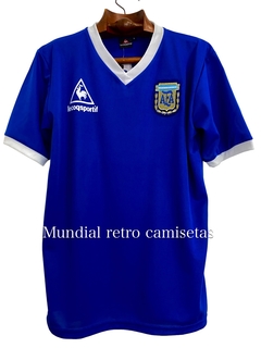 Camiseta Argentina mundial 1986 azul 8vos final