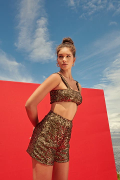 Top Paetê Dourado na internet