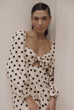 Vestido Maria Midi de Poá