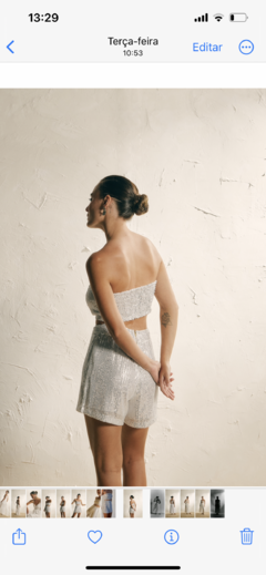 Short Paetê Prata - Atelier Clara Rosas