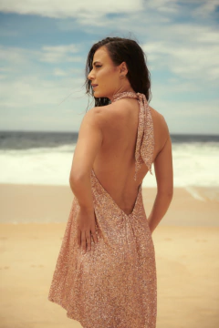 Vestido Vitória de Paetê Rosê - comprar online