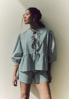 Camisa Mari Xadrez Verde