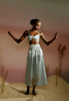 Top Isadora Listrado Verde na internet