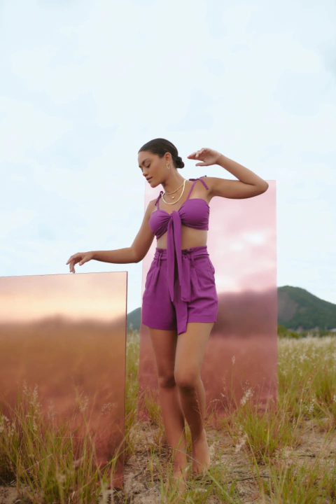 Short Tabô Violeta