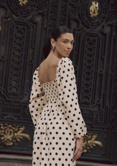 Vestido Maria Midi de Poá - comprar online
