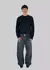 SWEATER OPEN PLOT BLACK - EL CLUB DEL SWEATER
