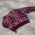 Sweater BANDANA CROP BORDO