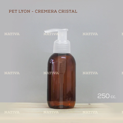 Lyon 250 cc AMBAR con válvula cremera dispensera