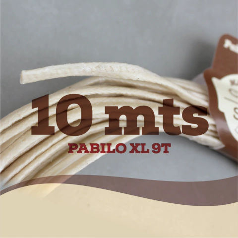 Pabilo XL 9T - 10 metros - encerados en cera de soja