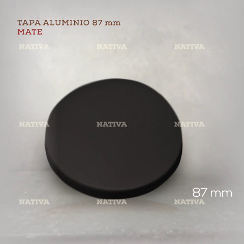 Tapa NEGRO Mate 87 mm (aluminio para TENNESSE)