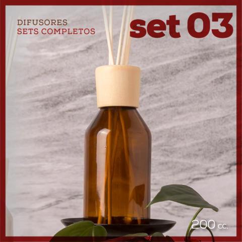 Set 03 - SET COMPLETO para difusores 200 cc