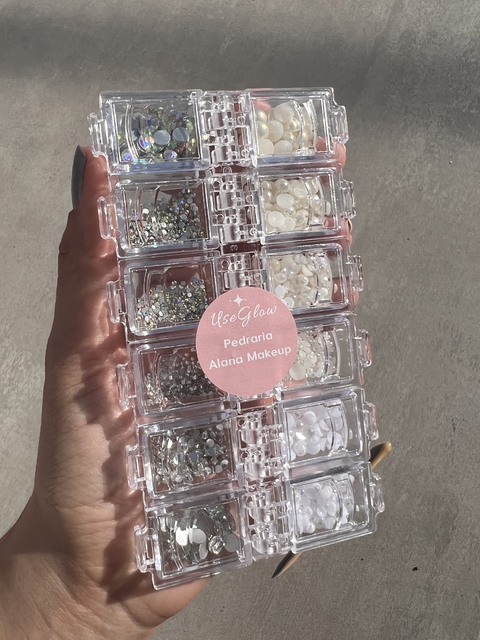 Kit pedrarias para maquiagem - Alana makeup
