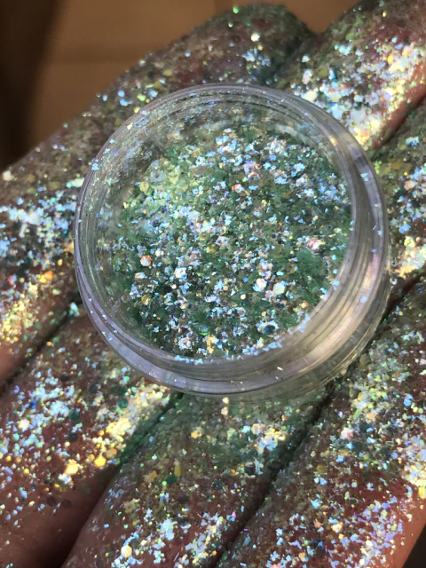 Glitter Flocado verde - Gêmeos | Val:11/25 coleção Zodiac