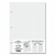 Refil Caderno Argolado FINA IDEIA Quadriculado Branco