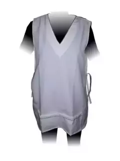 CHAQUETA BLANCA CUELLO V