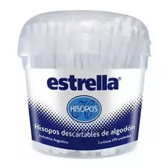 HISOPOS DESCARTABLES ESTRELLA FRASCO X 125 UNID.