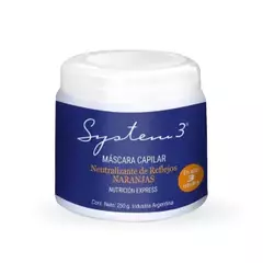 MASCARA CAPILAR SISTEM 3 MATIZADORA REFLEJOS NARANJAS 250GR