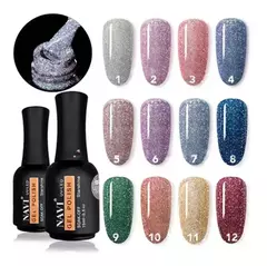 ESMALTES SEMIPERMANENTES NAVI 15ML REFLECTIVOS STAR SHINE