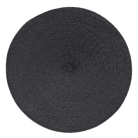 Lugar Americano de Poliester Fresno Espiral Preto 38cm