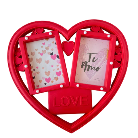 Porta Retrato Coração c/ Led