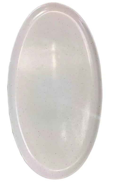 Travessa Tigela Oval em Cêramica Branca 39,2 x 16 x 21,1