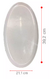 Travessa Tigela Oval em Cêramica Branca 39,2 x 16 x 21,1 na internet