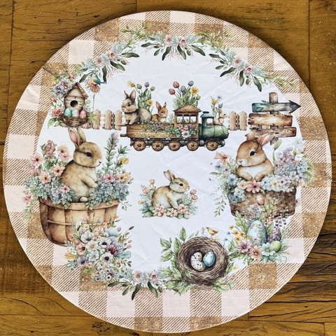 Kit Capa Sousplat Páscoa Coelhinho Nude Decoração 1, 2, 4 Peças Jogo Americano - comprar online