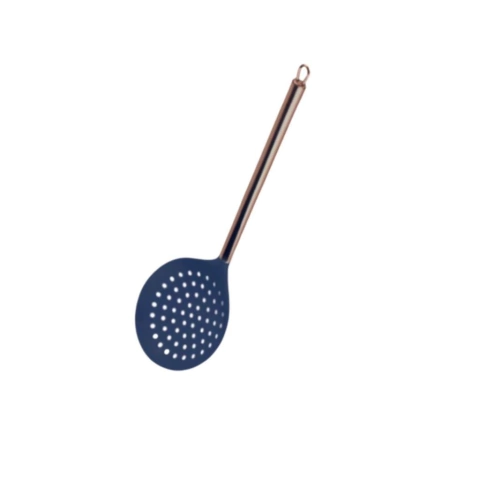 Escumadeira Nylon Azul 32cm - Rose Gold - comprar online