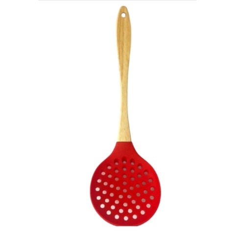 Escumadeira Silicone Vermelho - comprar online