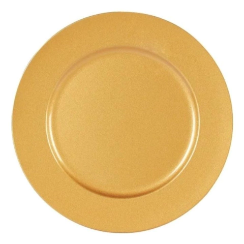 Sousplat de Plástico Dourado