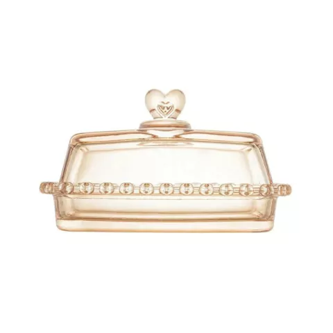 Manteigueira Cristal Âmbar