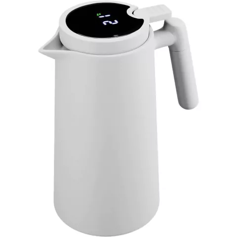 Garrafa Térmica Branca com Termômetro