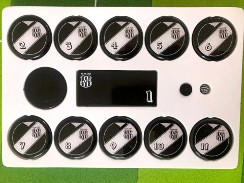 Jogo de Botão - Ponte Preta - SP - Camisa 2