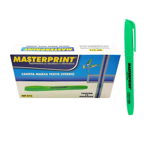 Caneta Marca Texto Masterprint Caixa C/12 na internet